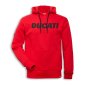 Preview: Ducati Logo Sweatshirt mit Kapuze rot