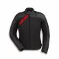 Preview: Ducati Logo C1 Damen Leder-​Textiljacke schwarz