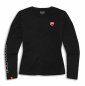 Preview: Ducati Logo Damen Longsleeve langärmeliges T-Shirt schwarz