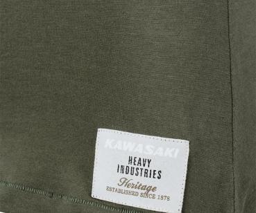 Kawasaki Helmet Damen T-Shirt olivgrün