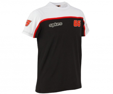 Kawasaki T-Shirt Tom Sykes #66 weiß/rot/schwarz