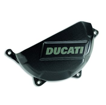 Ducati Schutz aus Kohlefaser für Kupplungsdeckel schwarz matt