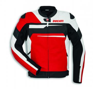 Ducati Speed Evo C1 Lederjacke rot/weiß/schwarz perforiert