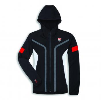 Ducati Corse Damen Sweatshirt schwarz/weiß/rot