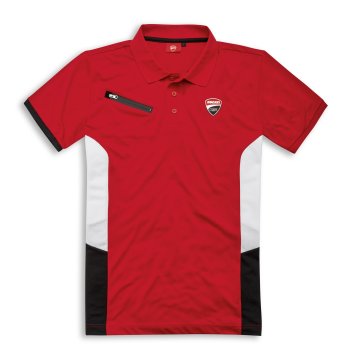Ducati Corse Power kurzärmeliges Polo rot