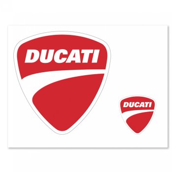 Ducati Logo Aufkleber 2 Stück