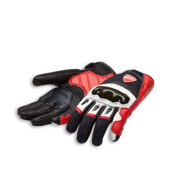 Ducati Company C1 Handschuhe rot/weiß