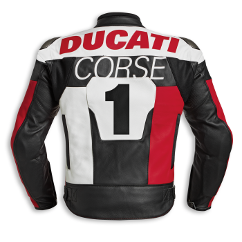 Ducati Corse C5 Herren Lederjacke perforiert