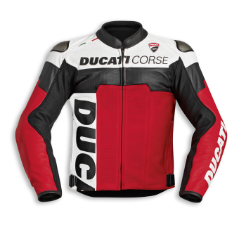 Ducati Corse C5 Herren Lederjacke perforiert