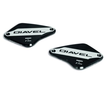 Ducati Deckel für Brems- und Kupplungsflüssigkeitsbehälter schwarz