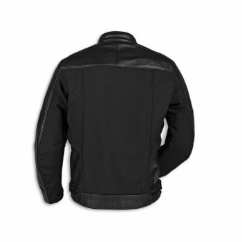 Ducati Logo C1 Leder-Textiljacke schwarz