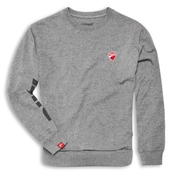 Ducati Logo Sweatshirt Pullover grau