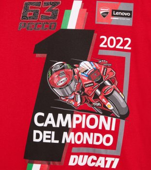 Ducati Corse T-Shirt MotoGP World Champion Pecco Bagnaia