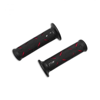 Ducati Paar Lenkergriffe schwarz/rot