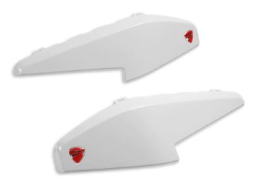 Ducati Verkleidung Set für die Seitenkoffer weiß