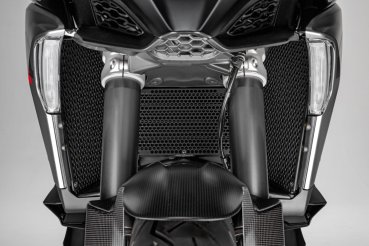 Preview: Ducati Schutzgitter Wasserkühler Aluminium schwarz für Multistrada V4 Modelle (2023–2026)