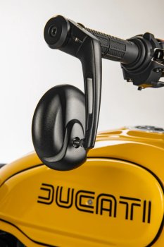 Ducati Scrambler Rückspiegel links am Lenker