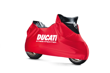 Ducati Streetfighter Motorradabdecktuch rot