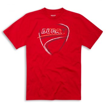 Ducati Heart Beat T-Shirt rot