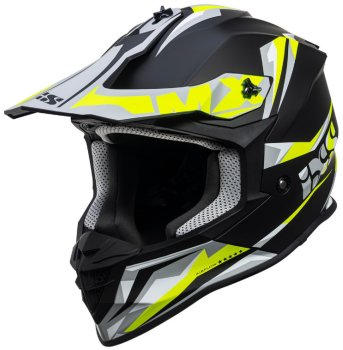 IXS Motocross Helm 362 2.0 schwarz-neon gelb