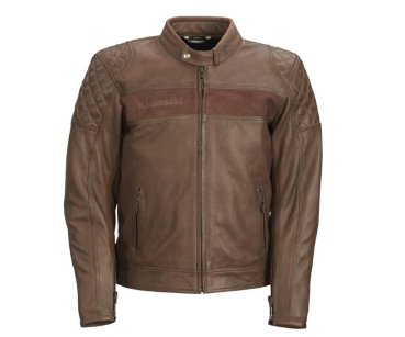 Kawasaki London Lederjacke braun