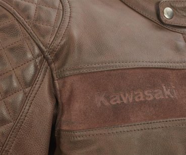 Kawasaki London Lederjacke braun