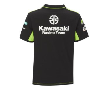 Kawasaki MX Herren Poloshirt schwarz