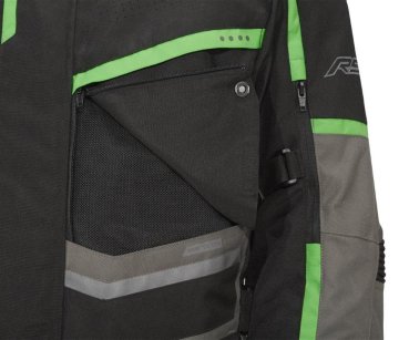 Kawasaki Trier Textiljacke schwarz/grau/grün