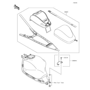 Kawasaki Tankrucksack-Halterung Kit – Ninja 650 & Z650