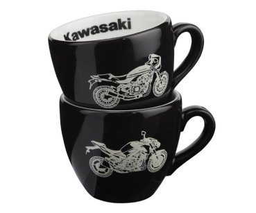 Kawasaki Z-50th Espresso-Tassen Set schwarz