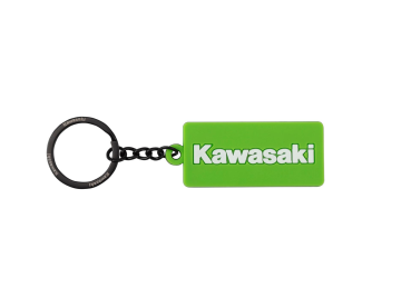 Preview: Kawasaki Schlüsselanhänger Schwarz/Grün