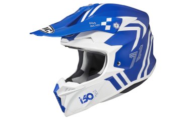 HJC i50 Hex Motocross Helm blau/weiß