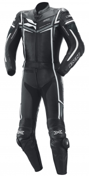 IXS 2-teiliger Lederkombi Ray schwarz-grau-weiss