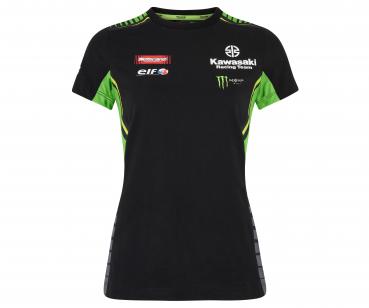 Kawasaki SBK Damen T-Shirt schwarz/grün
