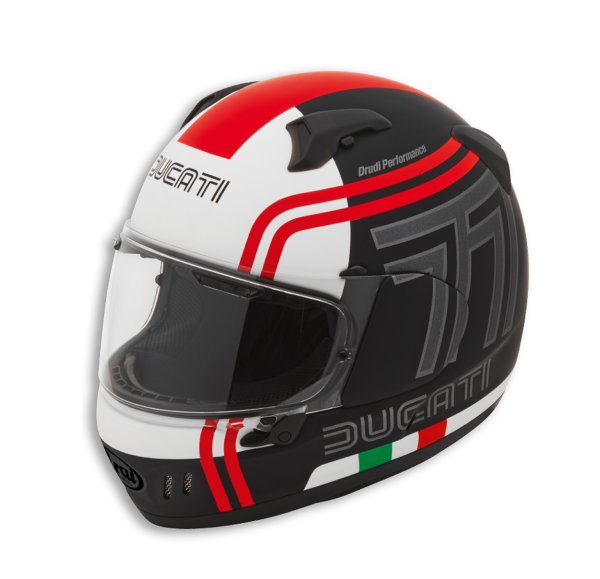 Ducati Arai Renegade V 77 Integralhelm schwarz rot weiß