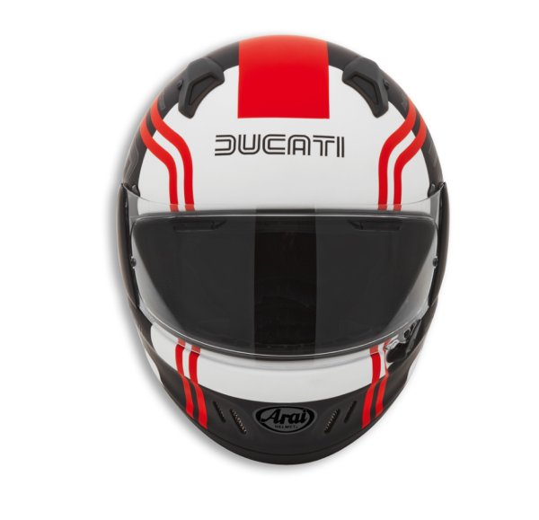 Ducati Arai Renegade V 77 Integralhelm schwarz rot weiß