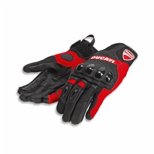 Ducati City C4 Handschuhe Schwarz/Rot