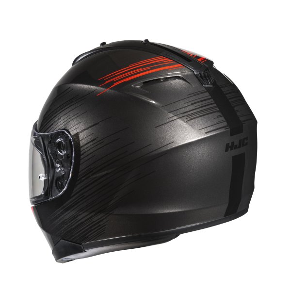 HJC C70N Sway Helm schwarz/rot