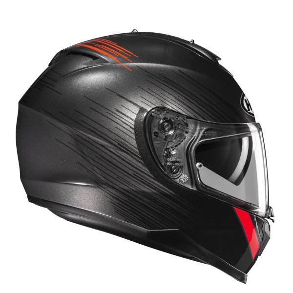 HJC C70N Sway Helm schwarz/rot