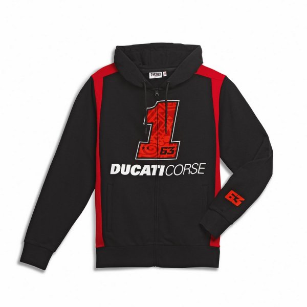 Ducati Corse Pecco Bagnaia PB#1 Black Line Sweatshirt