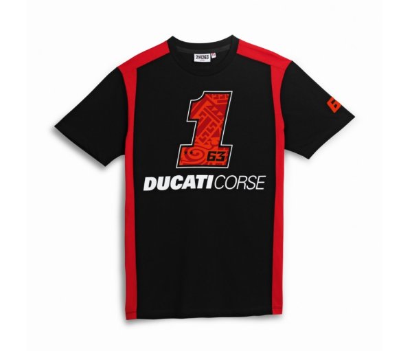 Ducati Corse Pecco Bagnaia PB#1 Black Line T-Shirt
