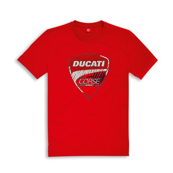 Ducati Corse Sketch Herren T-Shirt rot