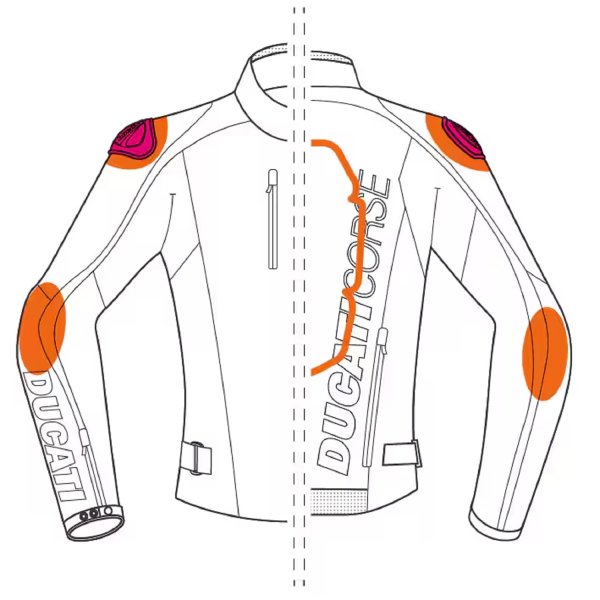 Ducati Corse Tex C6 Damen Stoffjacke