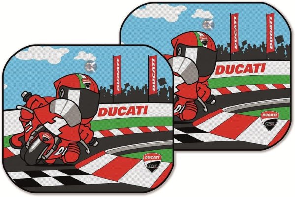 Ducati Cartoon Sonnenblenden Paar