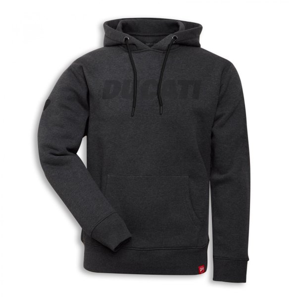 Ducati Logo Sweatshirt mit Kapuze grau