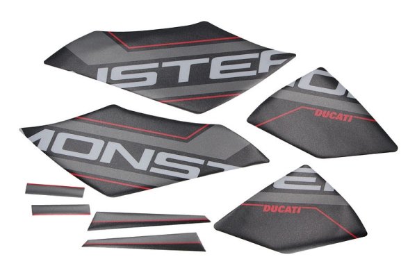 Ducati Monster Aufkleber-Set Grau