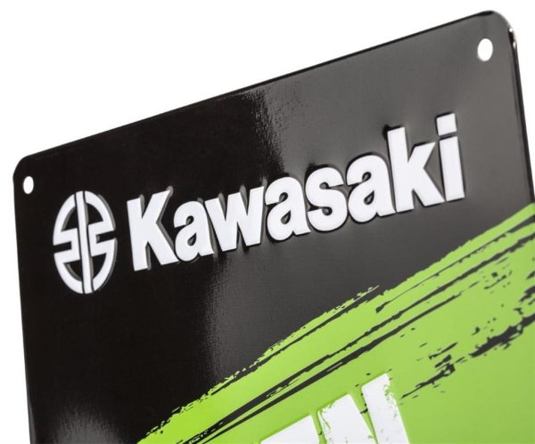 Kawasaki Blechschild Parkplatzschild