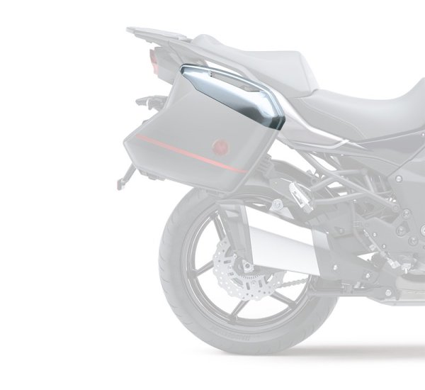 Kawasaki KQR™ 28L Koffer Seitenpanel-Set – Pearl Storm Gray