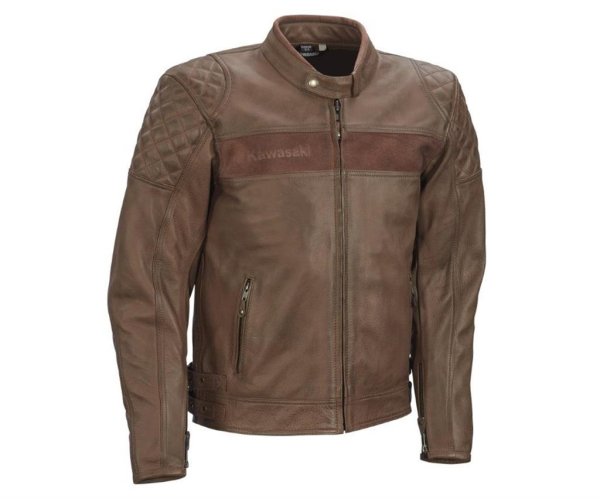 Kawasaki London Lederjacke braun