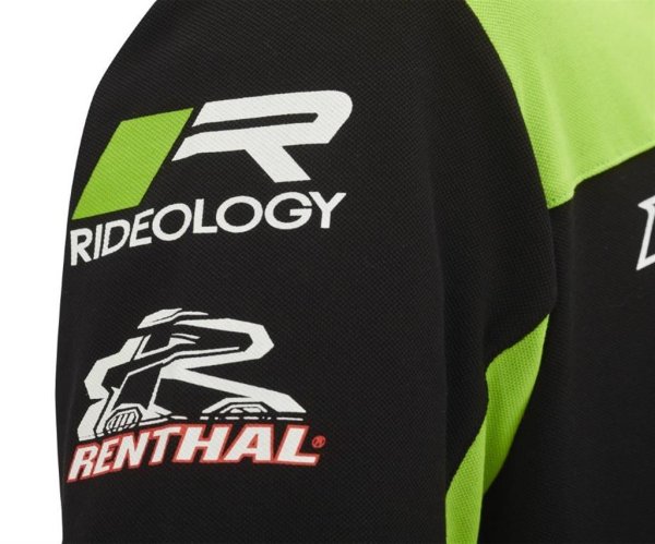 Kawasaki MX Herren Poloshirt schwarz